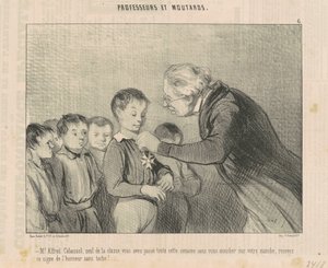 De heer Alfred Cabassol ... ontvang dit teken van eer ... door Honoré Daumier