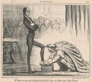 Mr. Hume geeft zich over aan zijn fantasie... door Honoré Daumier