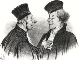 Mijn liefste! Je viel flauw... bewonderenswaardig. Het maakte echt een blijvende indruk!, 1838 door Honoré Daumier