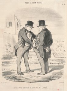 Hebben we dan de Ballon van Mr. Green Gestolen? door Honoré Daumier
