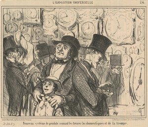 Nieuw systeem van klok ... door Honoré Daumier