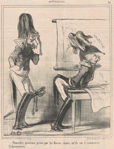 Nieuwe posities ingenomen door de Russen... door Honoré Daumier