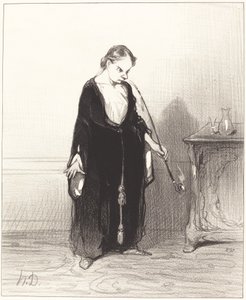 O plezier van opium dat je me ontneemt!... door Honoré Daumier
