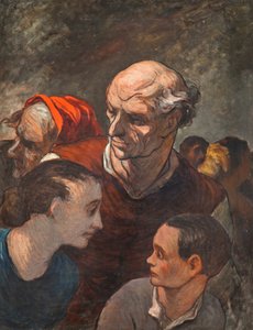 Op de barricades door Honoré Daumier