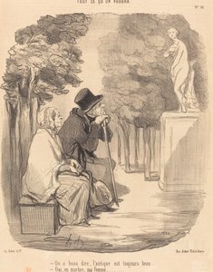Hoe men het ook zegt, het antieke is altijd mooi... door Honoré Daumier