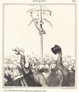 Ze hadden... de mast mooi ingevet door Honoré Daumier