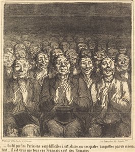 Men zegt dat de Parijzenaars... door Honoré Daumier