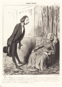 Ja, mevrouw, ik ben volledig toegewijd aan onze... Prins... door Honoré Daumier