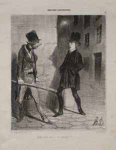 Parijse emoties, plaat 11: Hoe laat is het alstublieft, 24 november 1839