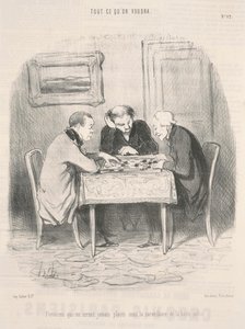 Parijzenaars die nooit ... onder toezicht ... zullen zijn door Honoré Daumier