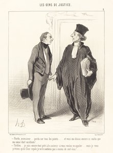 Verloren, meneer... verloren op alle punten... door Honoré Daumier