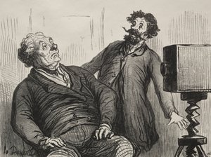 Fotograaf en gefotografeerden door Honoré Daumier