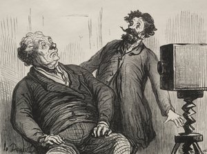 Fotograaf en gefotografeerden door Honoré Daumier