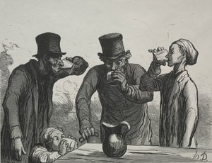 Physiologie du buveur: De vier leeftijden door Honoré Daumier