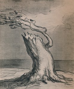 Arm Frankrijk! De stam is verwoest door Honoré Daumier