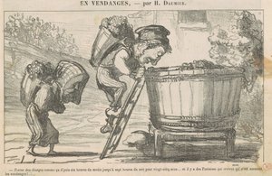Ladingen dragen zoals deze sinds zes uur door Honoré Daumier