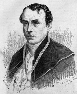 Portret van Sigismond Felix Felinski (1822-1895), aartsbisschop van Warschau (Polen). Gravure in "Le Monde Illustré" nr. 314 van 18 april 1863 door Honoré Daumier