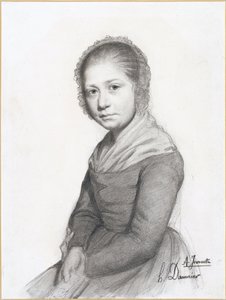 Portret van een meisje (Jeannette) door Honoré Daumier