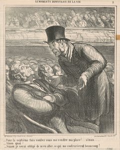Voor de Zevende Keer, Wilt U Me Teruggeven ... door Honoré Daumier