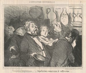 Eerste indrukken... Verbazing... door Honoré Daumier