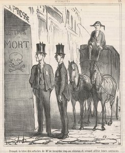 De titel van Mr de Girardin te serieus nemen... door Honoré Daumier