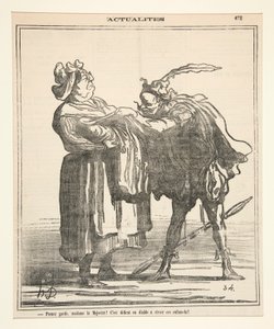 Prenez garde, madame la Majorite! door Honoré Daumier