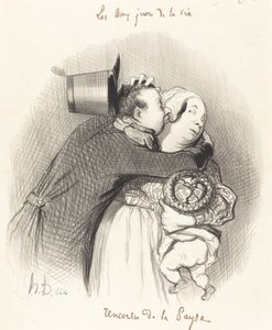 Ontmoeting met de Boer door Honoré Daumier