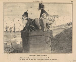 Vernieuwd van de blauwe baardtoren door Honoré Daumier