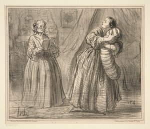 Repetitie d door Honoré Daumier