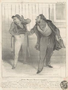 Robert Macaire handelsreiziger door Honoré Daumier