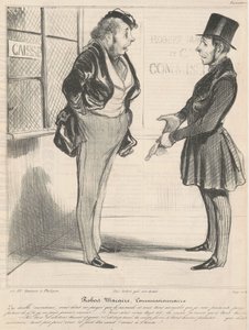 Robert Macaire commissionair door Honoré Daumier