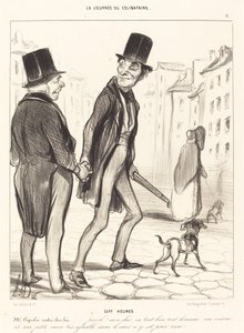 Zeven Uur door Honoré Daumier