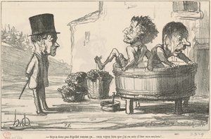 Wees dus niet zo vies... door Honoré Daumier