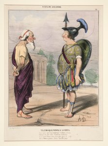 Telemaque teruggebracht naar de deugd. Zijn hart, dat te lang door Eucharis werd bezet