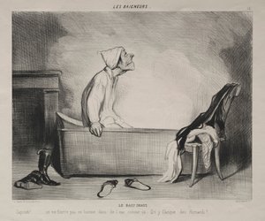 De Baadsters, plaat 12: Het Hete Bad, 28 oktober 1839 door Honoré Daumier