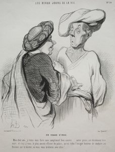 De Mooie Dagen van het Leven, plaat 30: Een Indiase Gewoonte door Honoré Daumier