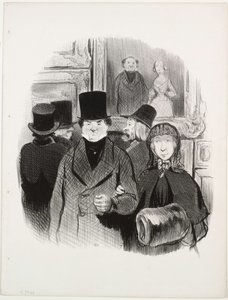De mooie dagen van het leven, plaat 59: Wanneer iemands portret in de Salon hangt, 1845