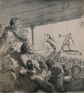 Het drama, ca. 1860s, 1946 door Honoré Daumier