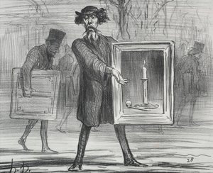 De Tentoonstelling van 1859 plaat 1: Ze hebben dit geweigerd, de Onwetenden!, 1859