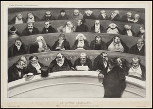 De Wetgevende Buik door Honoré Daumier