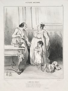 De moeder van de Gracchi door Honoré Daumier