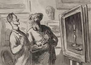 De Schilders: Een Realist Vindt Altijd een Andere Realist om Hem te Bewonderen door Honoré Daumier