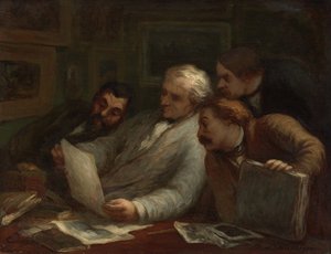 De Prentverzamelaars door Honoré Daumier