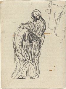 De verloren zoon door Honoré Daumier