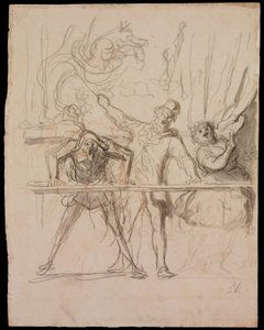 De Kermis door Honoré Daumier