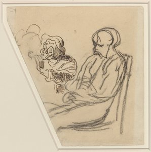 De roker door Honoré Daumier