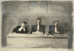 De drie rechters door Honoré Daumier