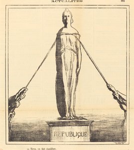 Trek, het maakt balans door Honoré Daumier