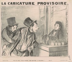 Alles is betaald? We hebben... gegroet door Honoré Daumier