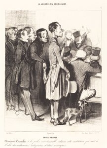 Drie Uur door Honoré Daumier